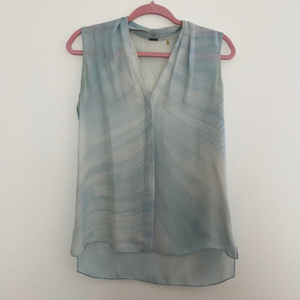 Elie Tahari sleeveless silk blouse